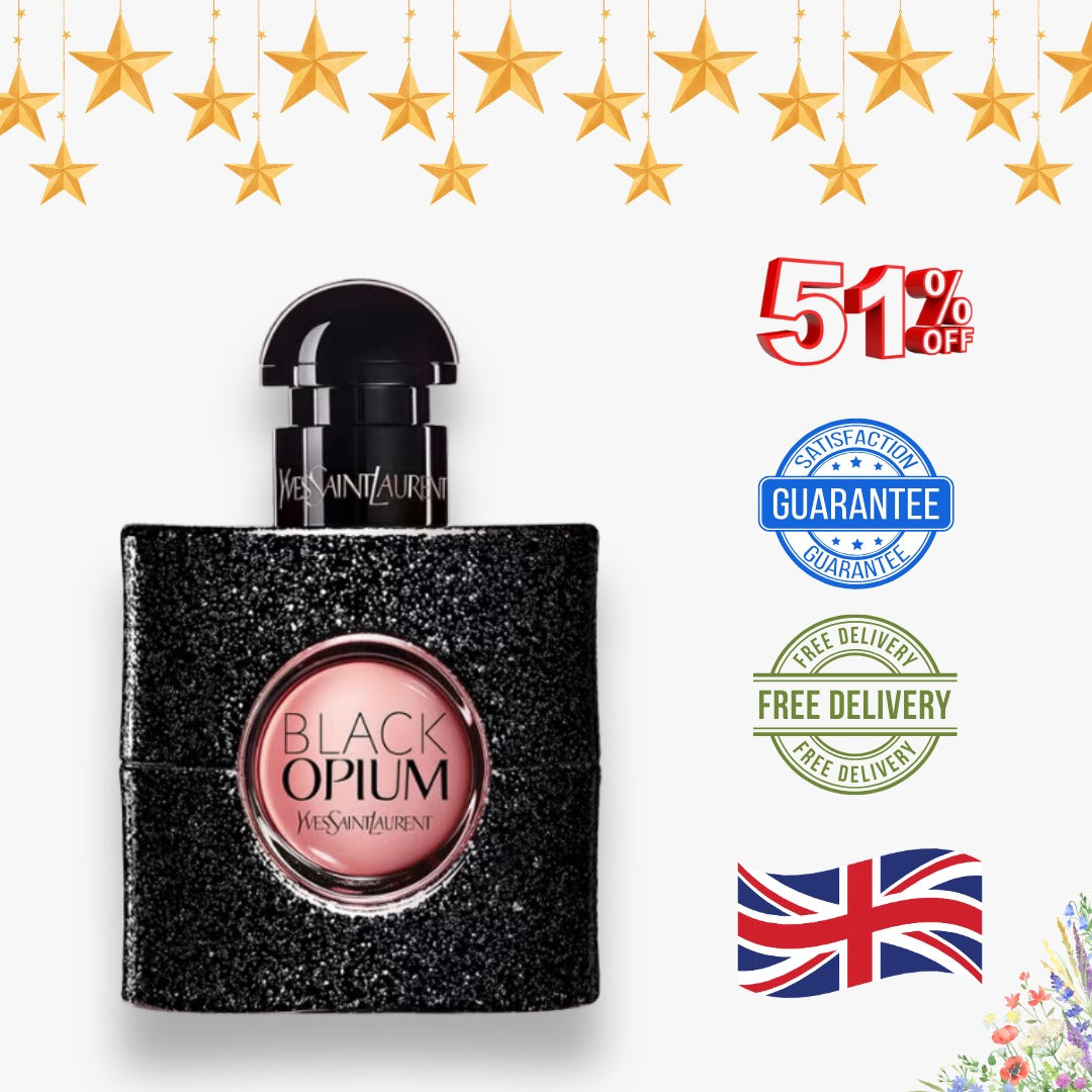 Black Opium Eau De Parfum 90ml – unisex Perfume | Warm Vanilla & Coffee - Senin Scents